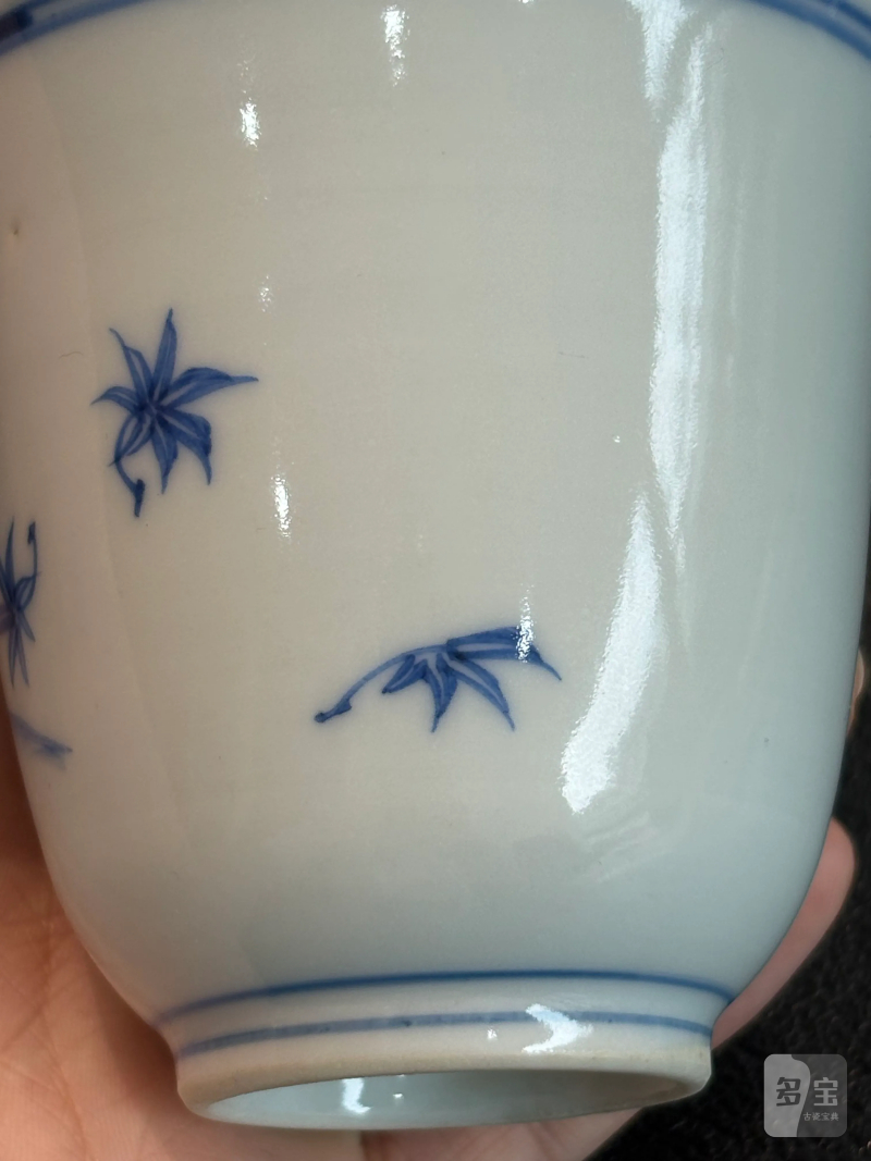 清 青花小杯两只 - 图5